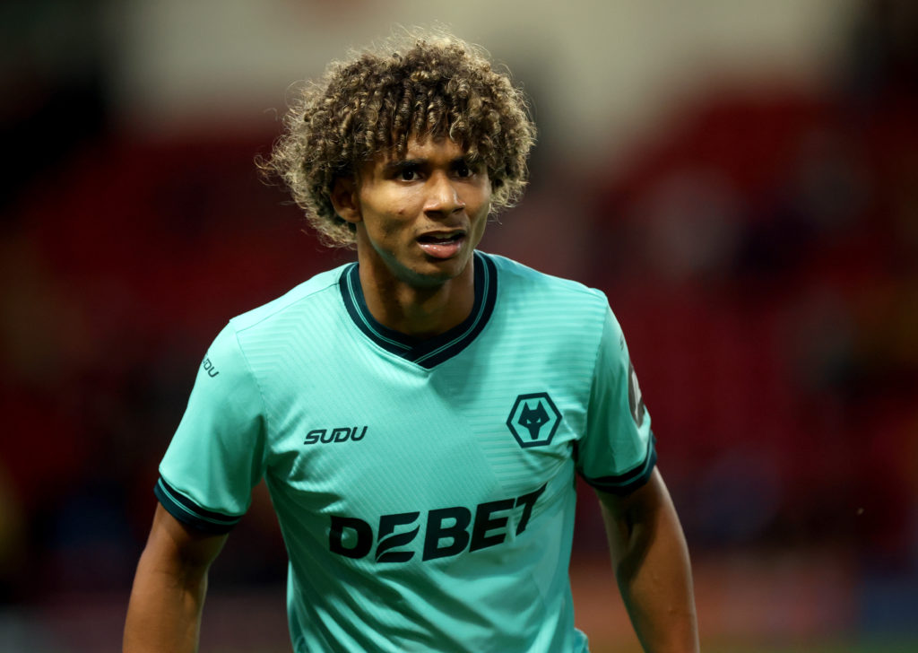 Pedro Lima in action during Wolverhampton Wanderers v RC Lens in the Pre-Season Friendly clash.