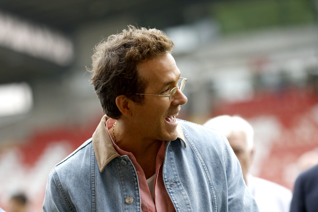 Ryan Reynolds before Wrexham AFC v West Bromwich Albion - Sky Bet Championship