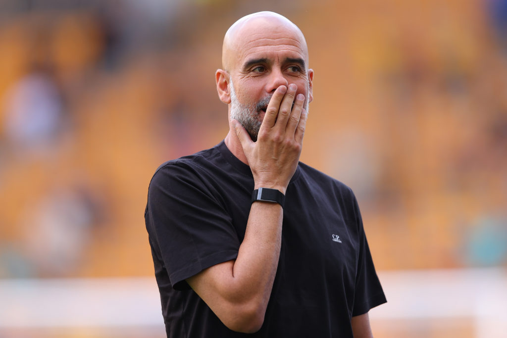 Josep 'Pep' Guardiola, head coach of Manchester City.