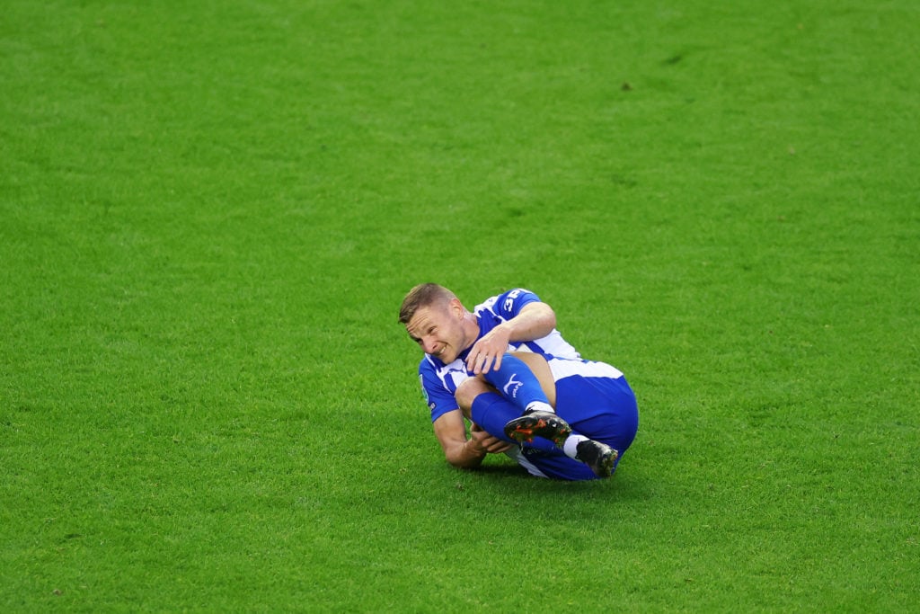 Paul Mullin during Wigan Athletic v Stockport County - Carabao Cup Second Round