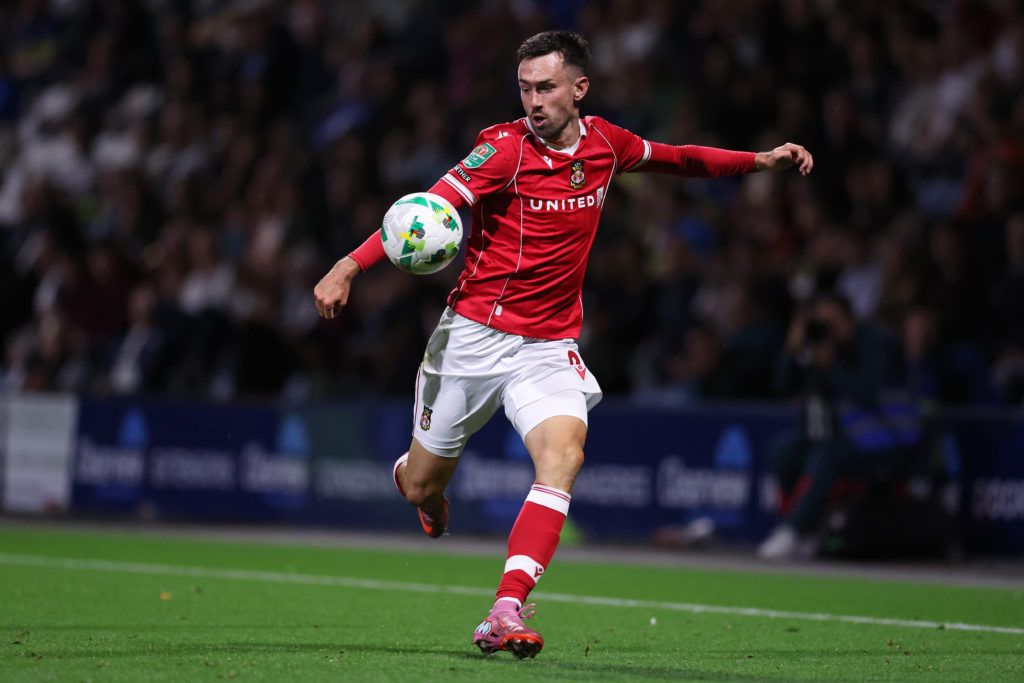 Ryan Hardie in action during Preston North End v Wrexham in the Carabao Cup Second Round clash.