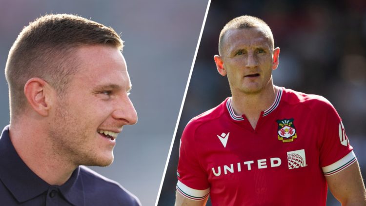 Paul Mullin prior to Chelsea FC v Wrexham - Pre-Season Friendly. Will Boyle in action during Wrexham v Doncaster Rovers in the Sky Bet League Two c...