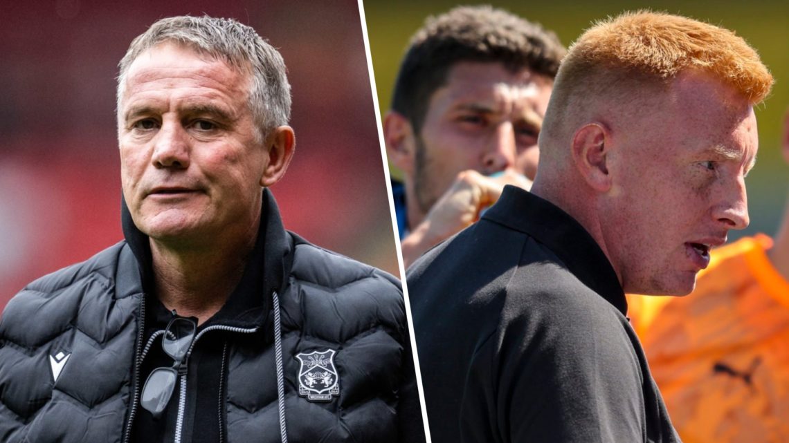 Split image of Wrexham manager Phil Parkinson (L) and Southampton manager Will Still (R)