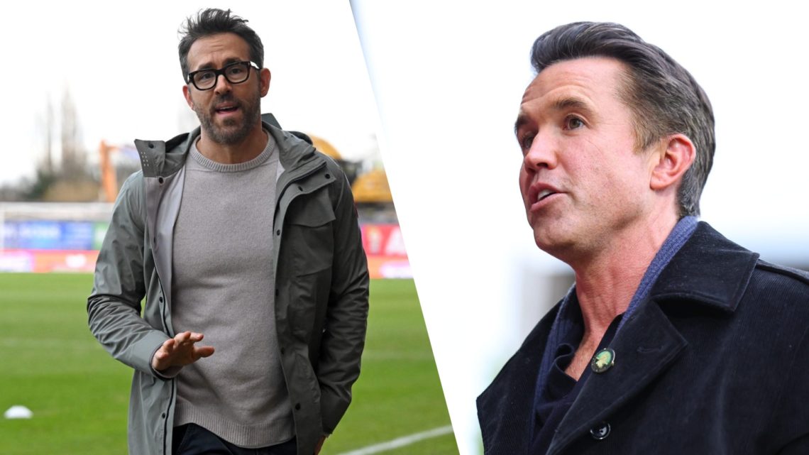 Ryan Reynolds speaks to the media ahead of the English FA Cup fourth round football match between Wrexham and Sheffield United. Rob McElhenney ahea...