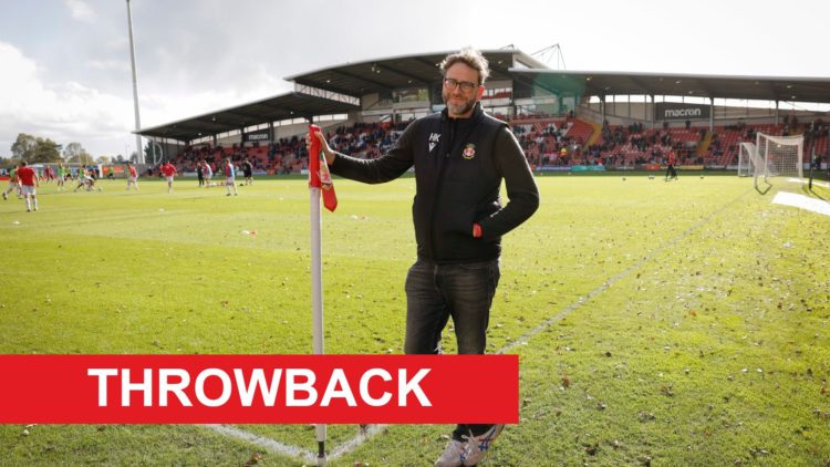Humphrey Ker before Wrexham v Salford in the League Two clash.