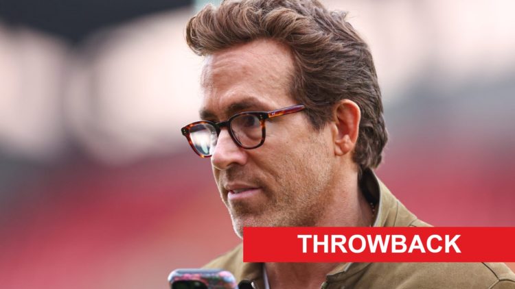 Ryan Reynolds looks on before Wrexham v Charlton Athletic in the League One clash.