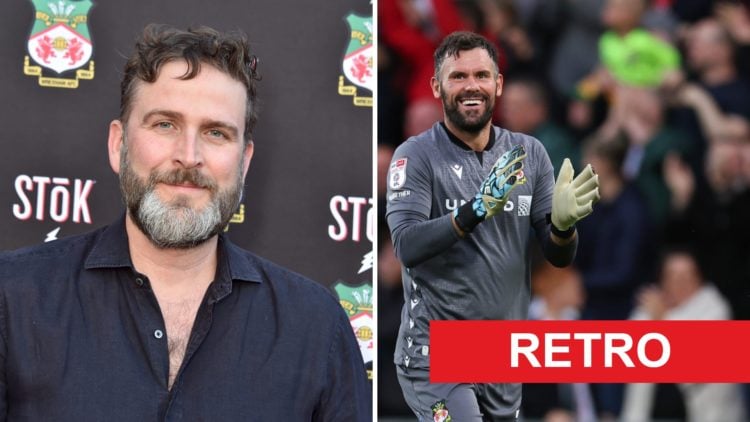Humphrey Ker at the Welcome to Wrexham Wrex Coast party, Ben Foster in action during the Sky Bet League Two clash between Wrexham and Walsall.