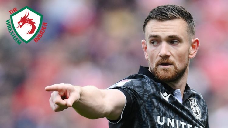 Wrexham striker Jack Marriott in action.