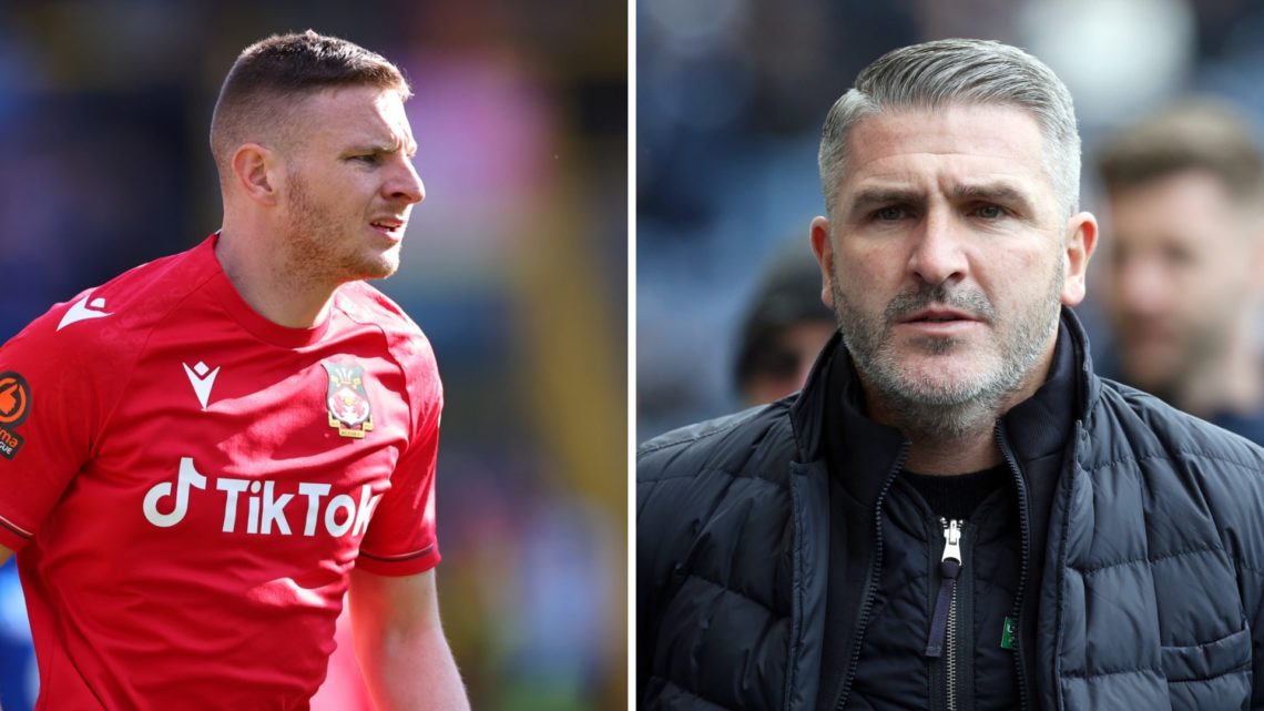 Paul Mullin during Halifax Town v Wrexham - National Conference. Ryan Lowe before Preston North End v Wigan Athletic - Sky Bet Championship