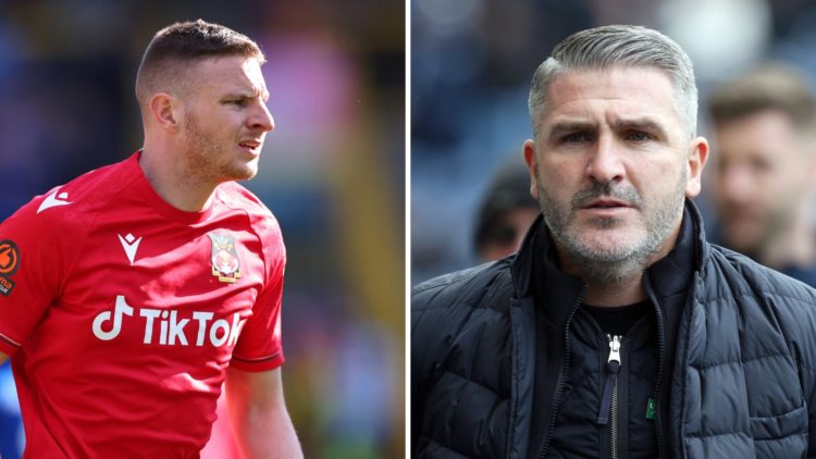 Paul Mullin during Halifax Town v Wrexham - National Conference. Ryan Lowe before Preston North End v Wigan Athletic - Sky Bet Championship