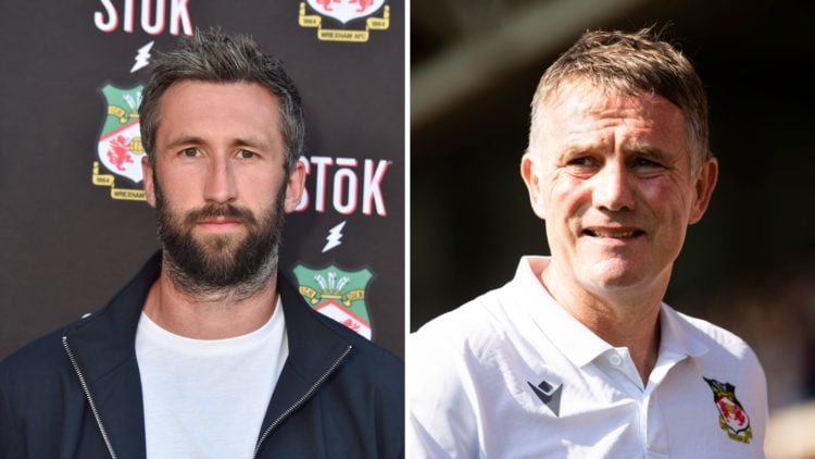 Ollie Palmer at the "Welcome to Wrexham: Wrex Coast Tour". Phil Parkinson during Wrexham v Doncaster Rovers - Sky Bet League Two.