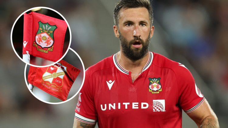 Ollie Palmer during Manchester United v Wrexham - Pre-Season Friendly. A Swindon Town corner flag prior to Swindon Town v Accrington Stanley - Sky ...