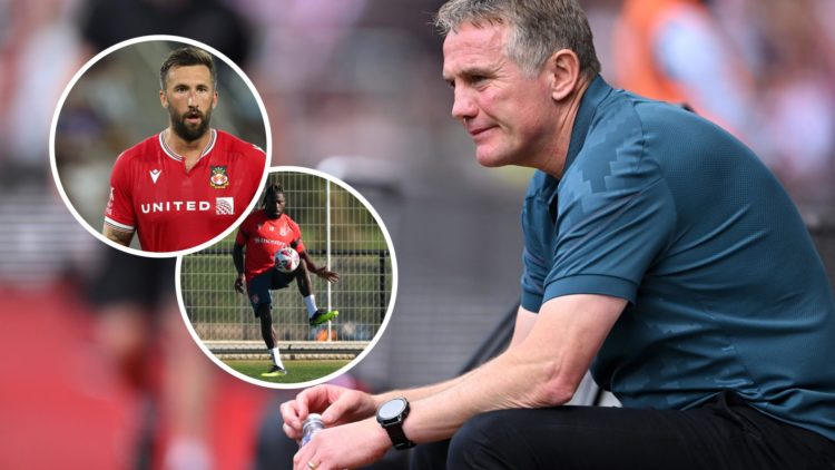 Phil Parkinson before Southampton v Wrexham AFC - Sky Bet Championship. Ollie Palmer during Manchester United v Wrexham - Pre-Season Friendly. Wrex...