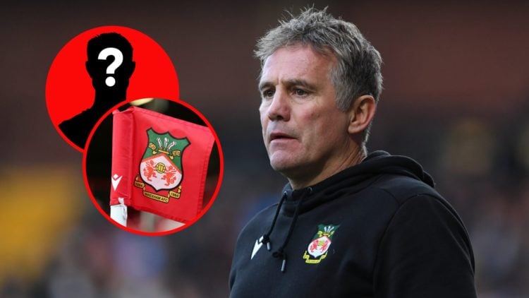 Phil Parkinson during Notts County v Wrexham - Sky Bet League Two. A detailed view of a Wrexham corner flag is seen during the Vanarama National Le...