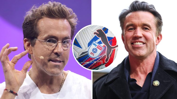 Ryan Reynolds during the OMR Festival 2025. Rob McElhenney smiles ahead of Wrexham AFC v Charlton Athletic FC in the Sky Bet League One clash. A de...