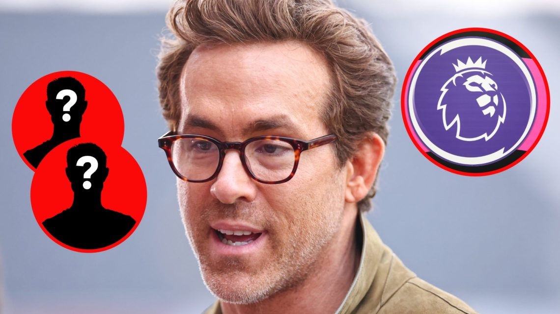 Ryan Reynolds co-owner of Wrexham. Premier League logo during Chelsea U18 v Manchester United U18: U18 Premier League Final.
