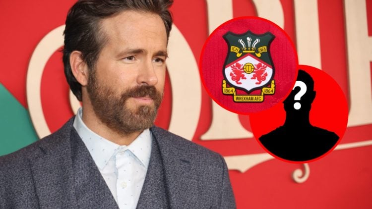 Ryan Reynolds attends Apple Original Film's "Spirited" New York Premiere at Alice Tully Hall. The official club badge of Wrexham AFC on a home shirt.