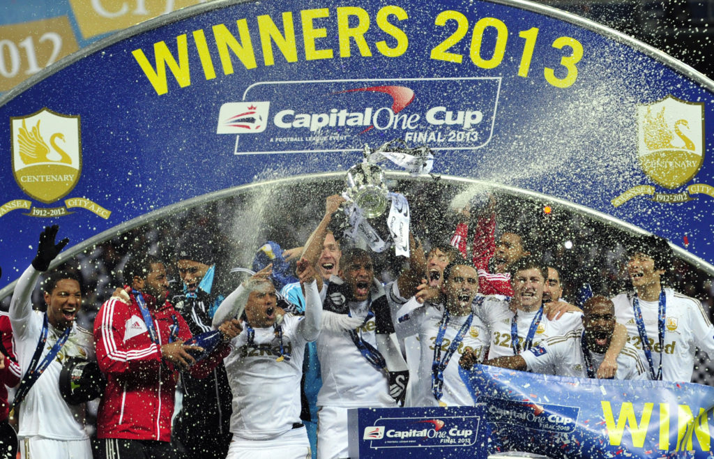 Swansea City winning the EFL Cup