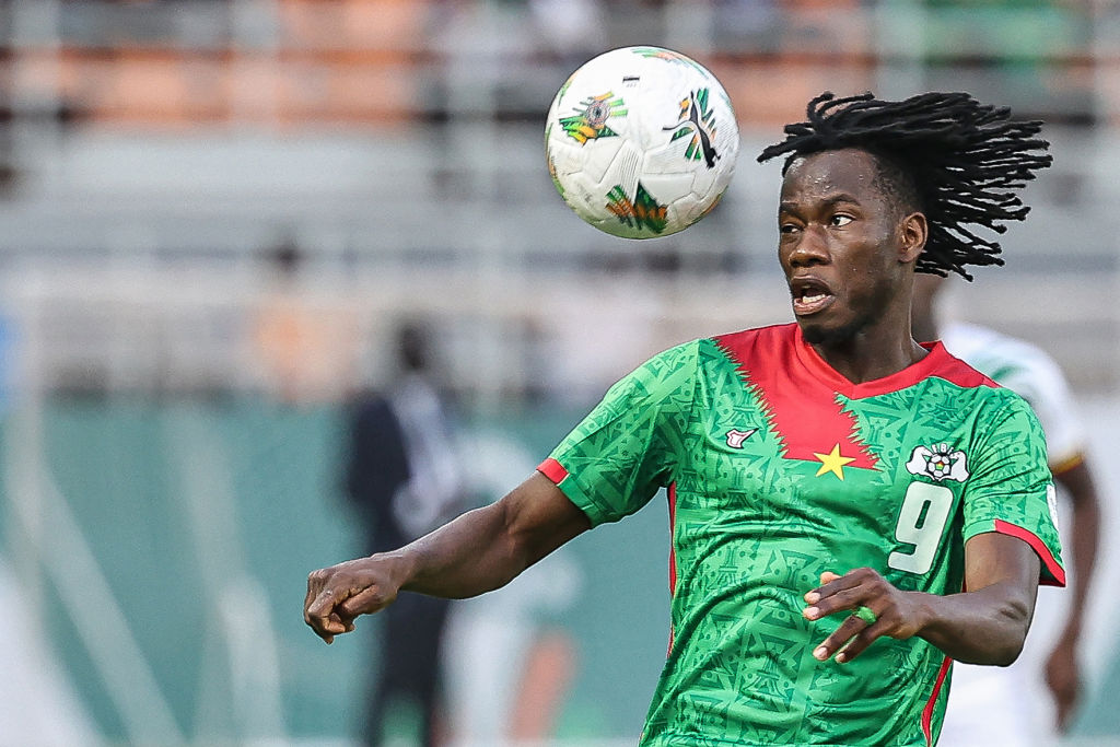 Issa Kabore in action for Burkina Faso