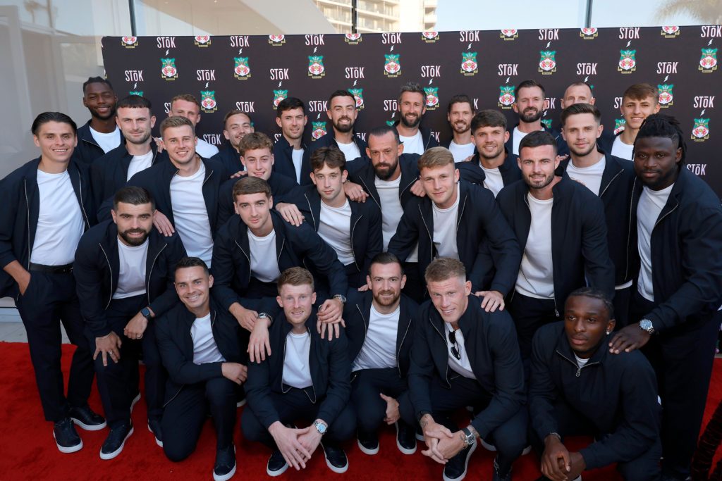 Wrexham squad in California