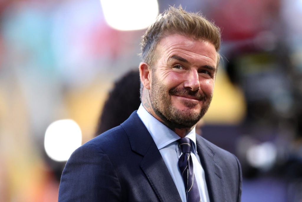 David Beckham looks on during Al Ahly FC v Inter Miami CF