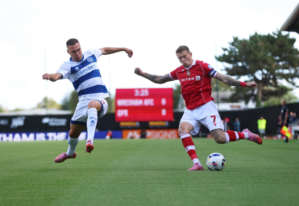 James McClean for Wrexham against QPR
