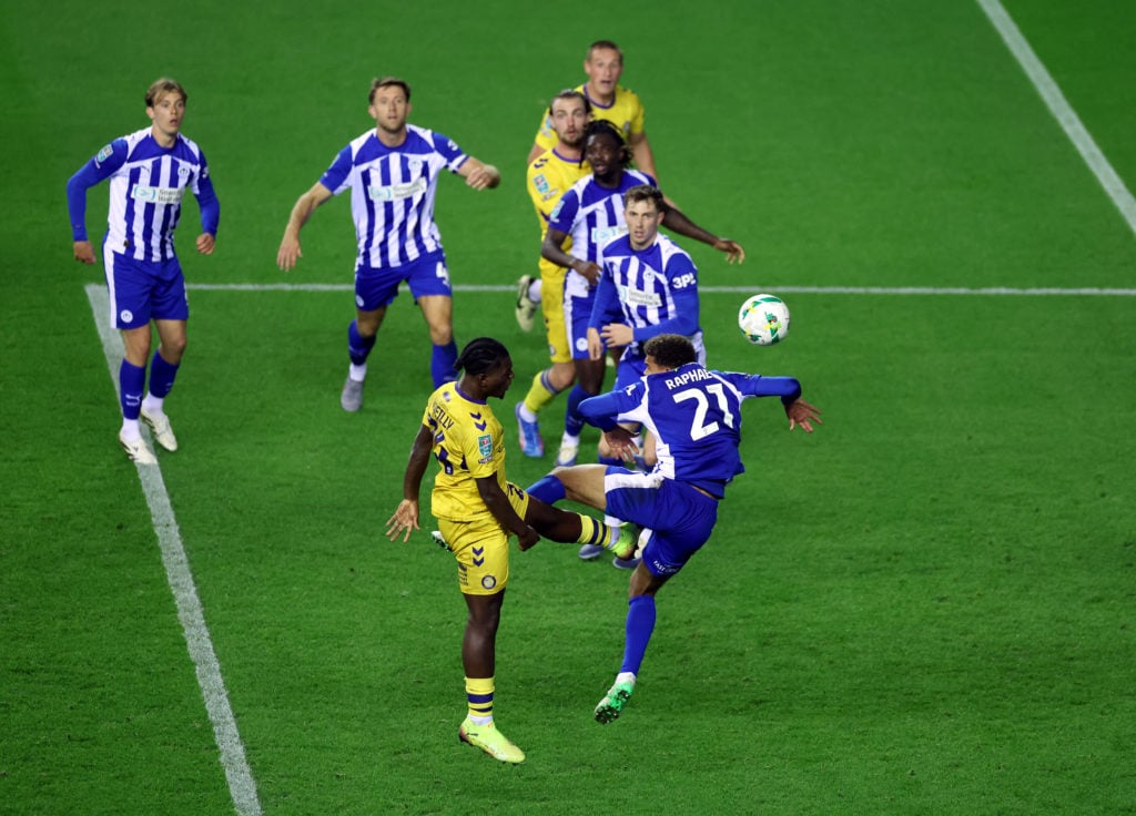 Wigan Athletic against Wycombe Wanderers in EFL Cup