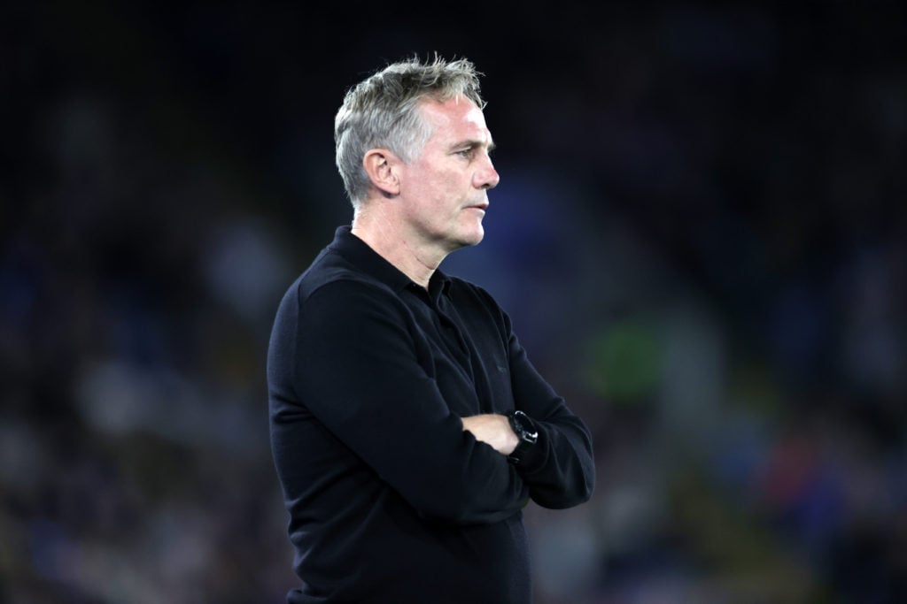 Phil Parkinson during Leicester City v Wrexham AFC - Sky Bet Championship