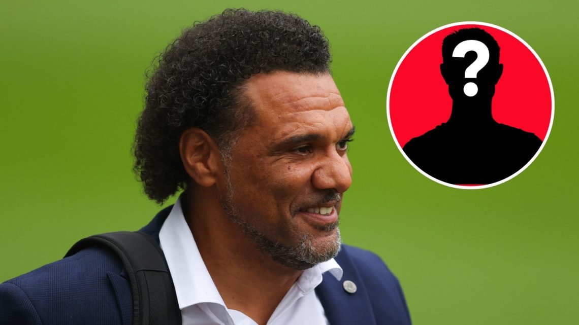 Image of Pundit Don Goodman during the Premier League match between Newcastle United and Brentford, Inset of a mystery player