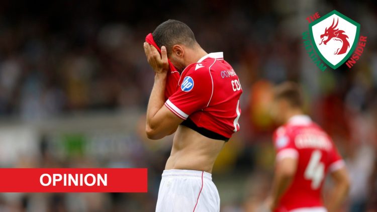 Wrexham player Conor Coady during a game.