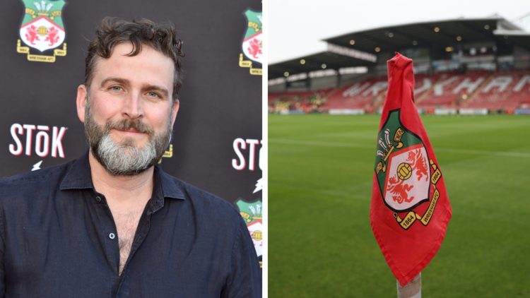 Humphrey Ker at the "Welcome to Wrexham: Wrex Coast Tour". A general view of a Wrexham corner flag before Wrexham AFC v Shrewsbury Town FC in the S...