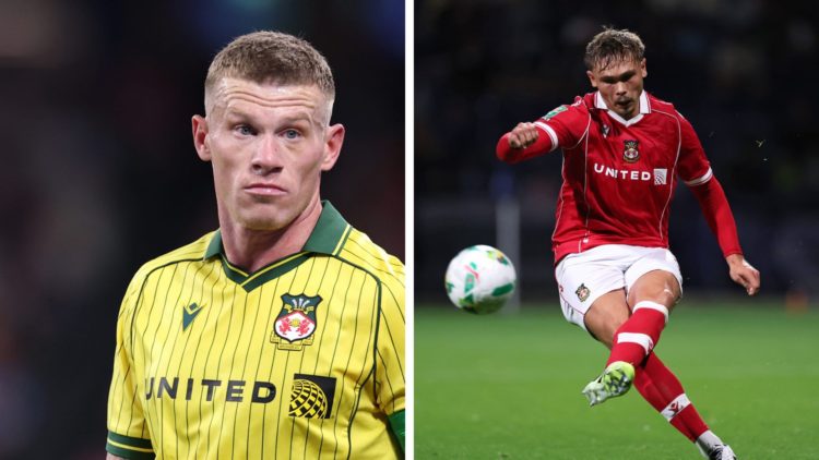 James McClean looks on during Sydney FC v Wrexham AFC in the pre-season friendly clash. Callum Doyle during Preston North End v Wrexham - Carabao C...