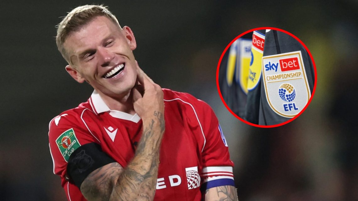 James McClean of Wrexham. EFL Championship logo on a shirt ahead of Norwich City vs Swansea City.