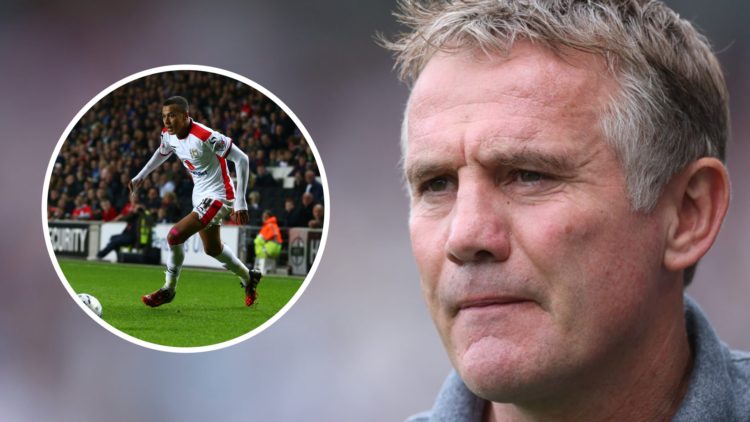 Phil Parkinson manager of Wrexham. Inset: Dele Alli of MK Dons