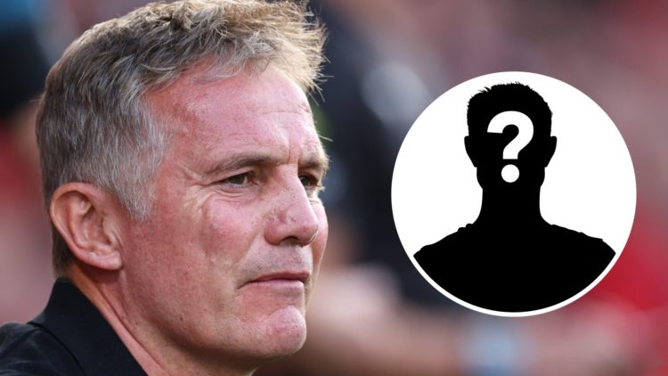Phil Parkinson the head coach / manager of Wrexham. Inset: mystery player icon