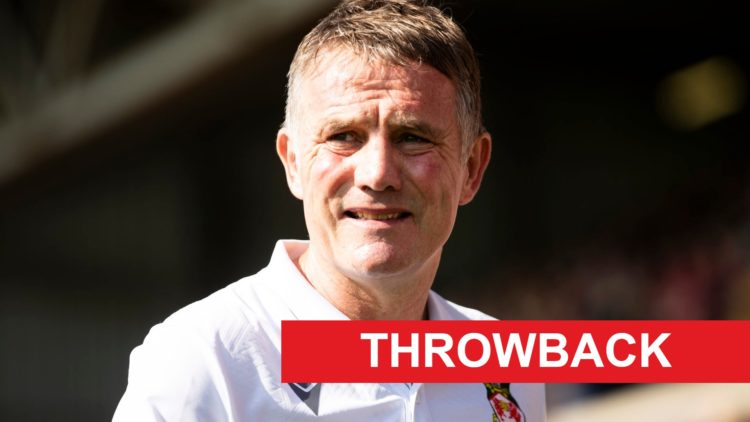 Phil Parkinson looks on before Wrexham v Doncaster Rovers in the Sky Bet League Two clash.