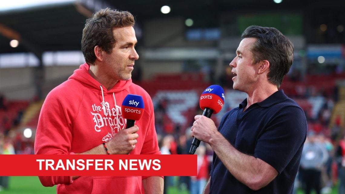 Rob McElhenney and Ryan Reynolds after Wrexham vs Charlton Athletic