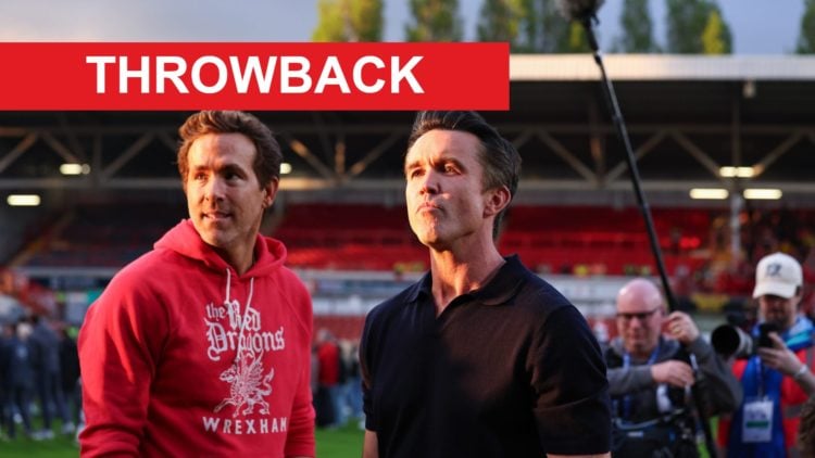 Ryan Reynolds and Rob McElhenney interview after Wrexham v Charlton Athletic in the Sky Bet League One clash.