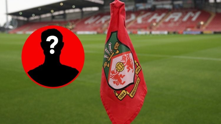 A general view of a Wrexham corner flag before Wrexham AFC v Shrewsbury Town FC in the Sky Bet League One clash.