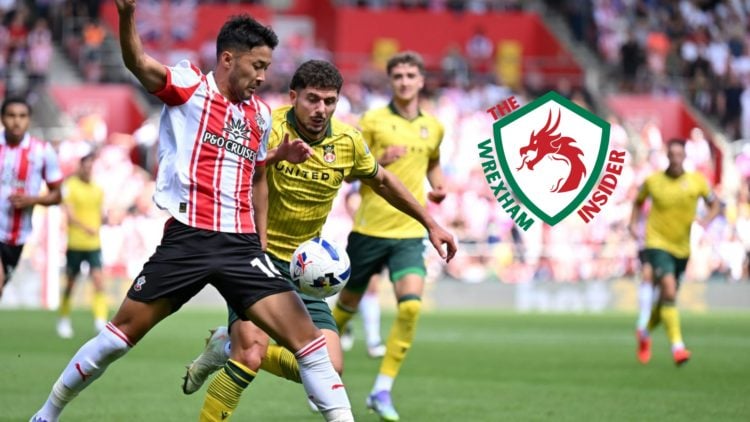 Wrexham player Liberato Cacace in action against Southampton.