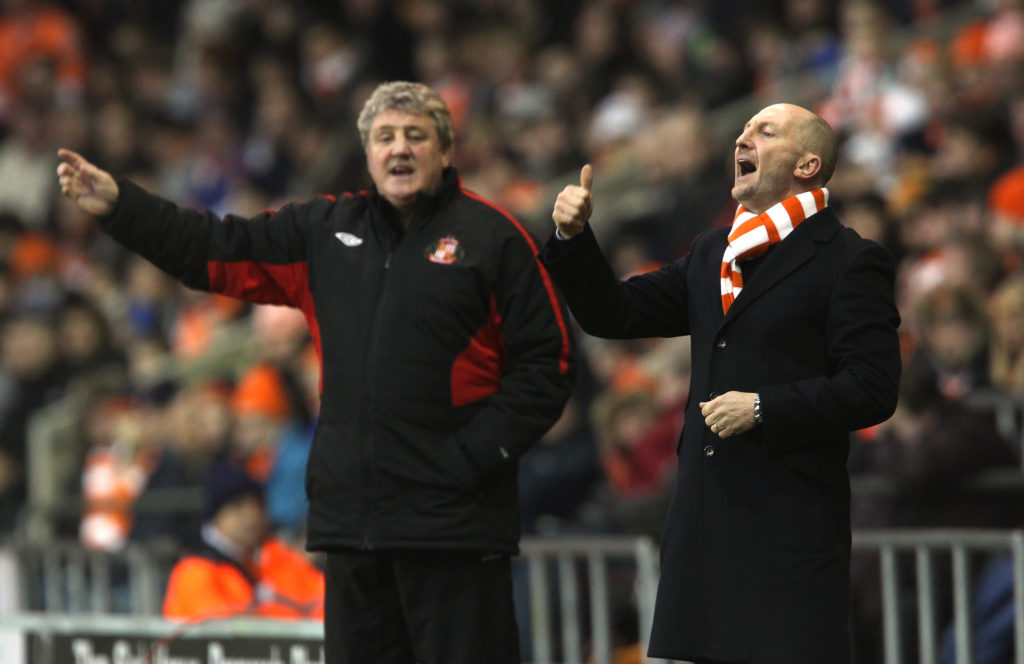 Ian Holloway in charge of Blackpool against Steve Bruce and Sunderland