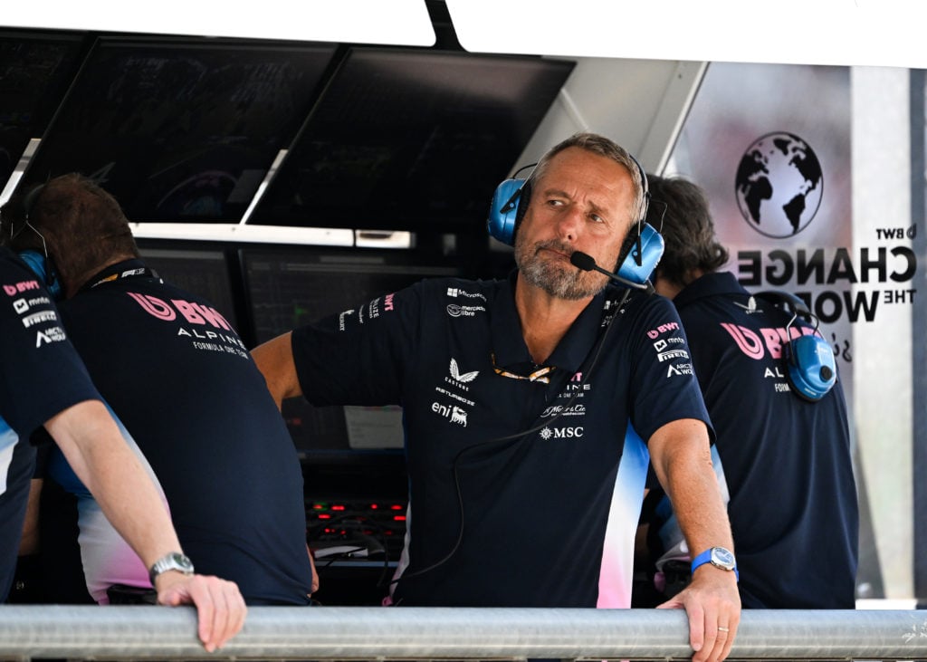 Steve Nielsen, Managing Director at Alpine F1 on the pit wall during practice ahead of the F1 Grand Prix of Italy at Autodromo Nazionale Monza