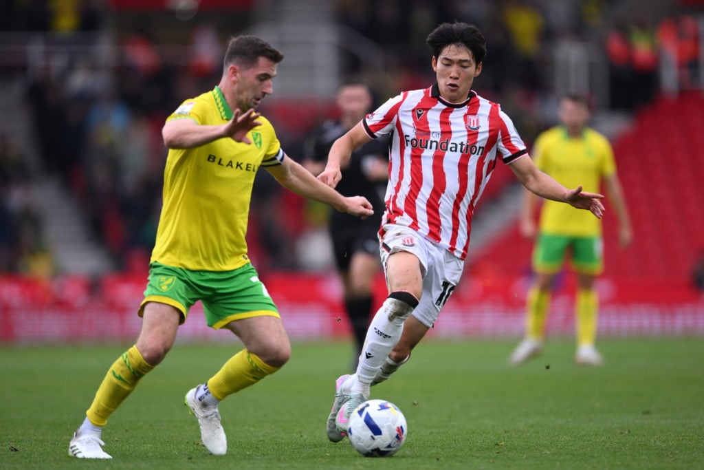 Bae Jun-ho for Stoke City against Norwich City