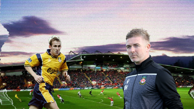 Background, General view inside the stadium during the Emirates FA Cup Fourth Round match between Wrexham and Sheffield United at Racecourse Ground...