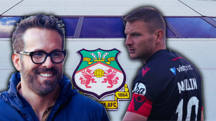 Ryan Reynolds prior to the Vanarama National League match between Wrexham and Notts County. Paul Mullin during Wrexham v Los Angeles Galaxy II - Pr...