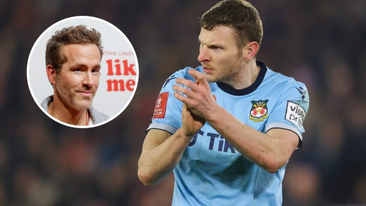 Paul Mullin of Wrexham during the Emirates FA Cup Fourth Round Replay match between Sheffield United and Wrexham. Ryan Reynolds attends the Los Ang...