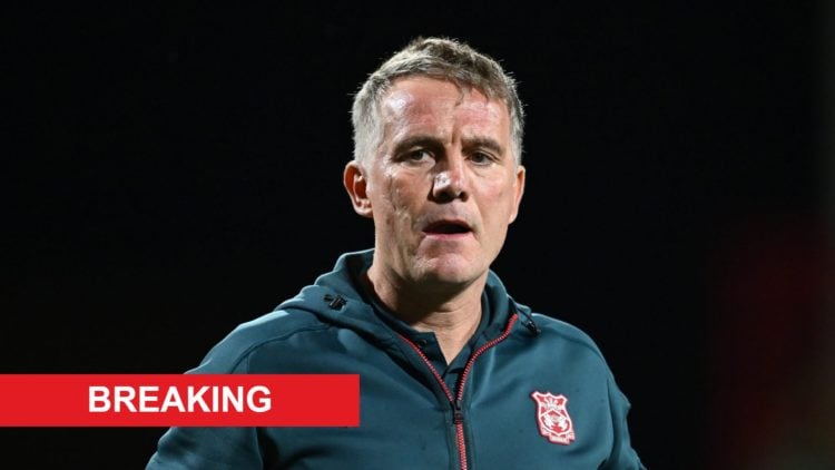 Phil Parkinson during Wrexham AFC v Birmingham City - Sky Bet Championship