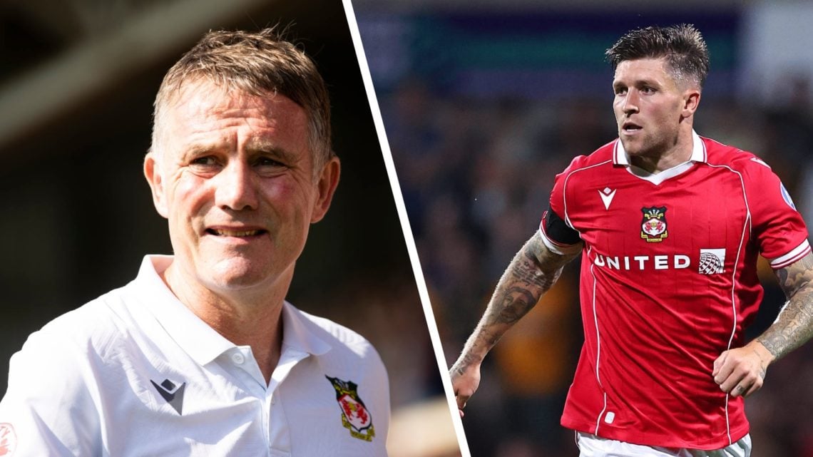 Phil Parkinson during Wrexham v Doncaster Rovers - Sky Bet League Two. Josh Windass of Wrexham during the Carabao Cup first round match between Wre...